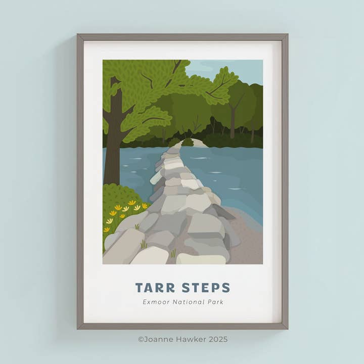 Tarr Steps Print for wholesale by Joanne Hawker