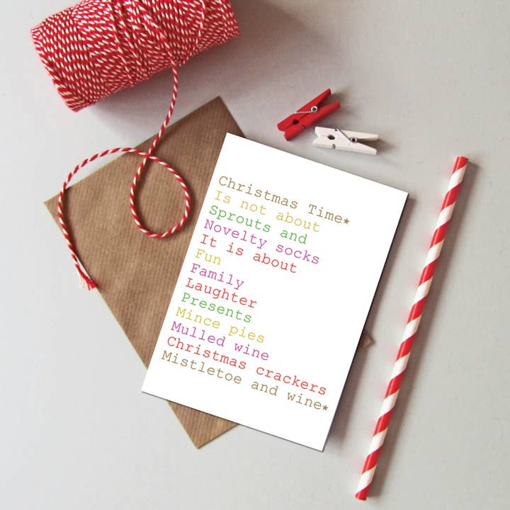 Christmas Time Card for wholesale by Always Sparkle