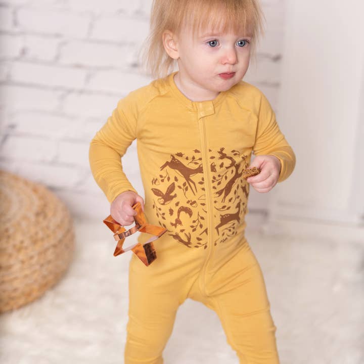 Barboteuse à glissière bidirectionnelle en bambou pour la vente par Silkberry Baby