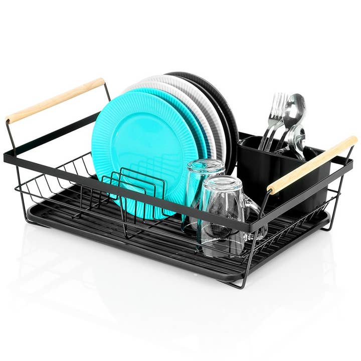 Escurridor de Platos Negro 50.5x33x18 cm para venta al por mayor de Vilde