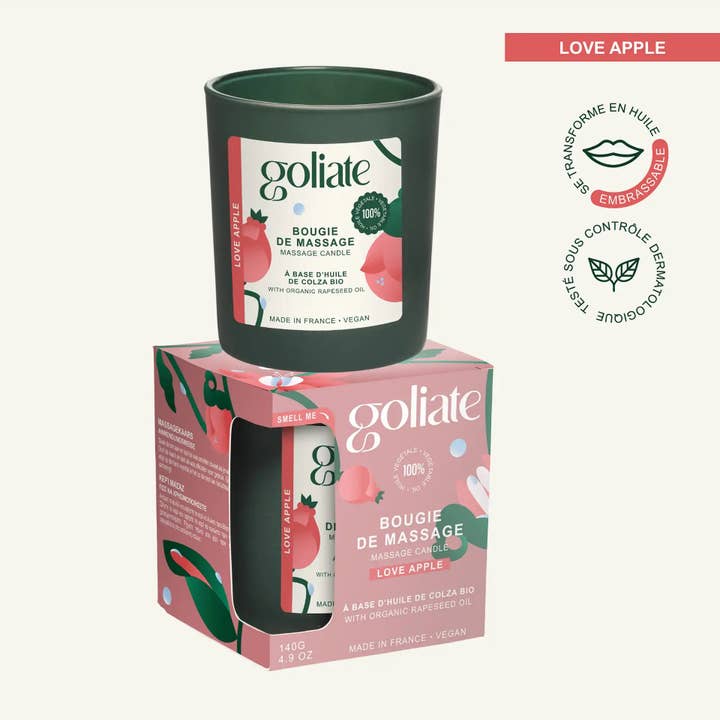 Organic massage candle - intense fragrance for wholesale by GOLIATE