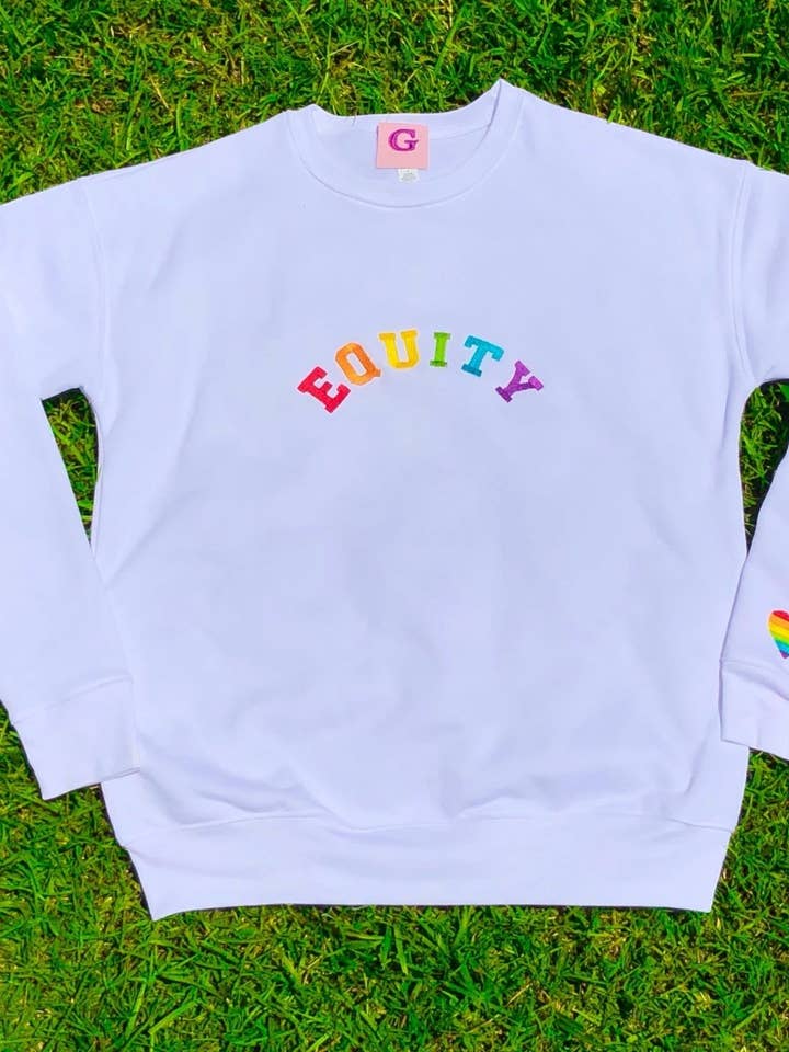 Equity Sweatshirt, Pride month, LGBTQ+ pride, June Pride for wholesale by AntiConstruct