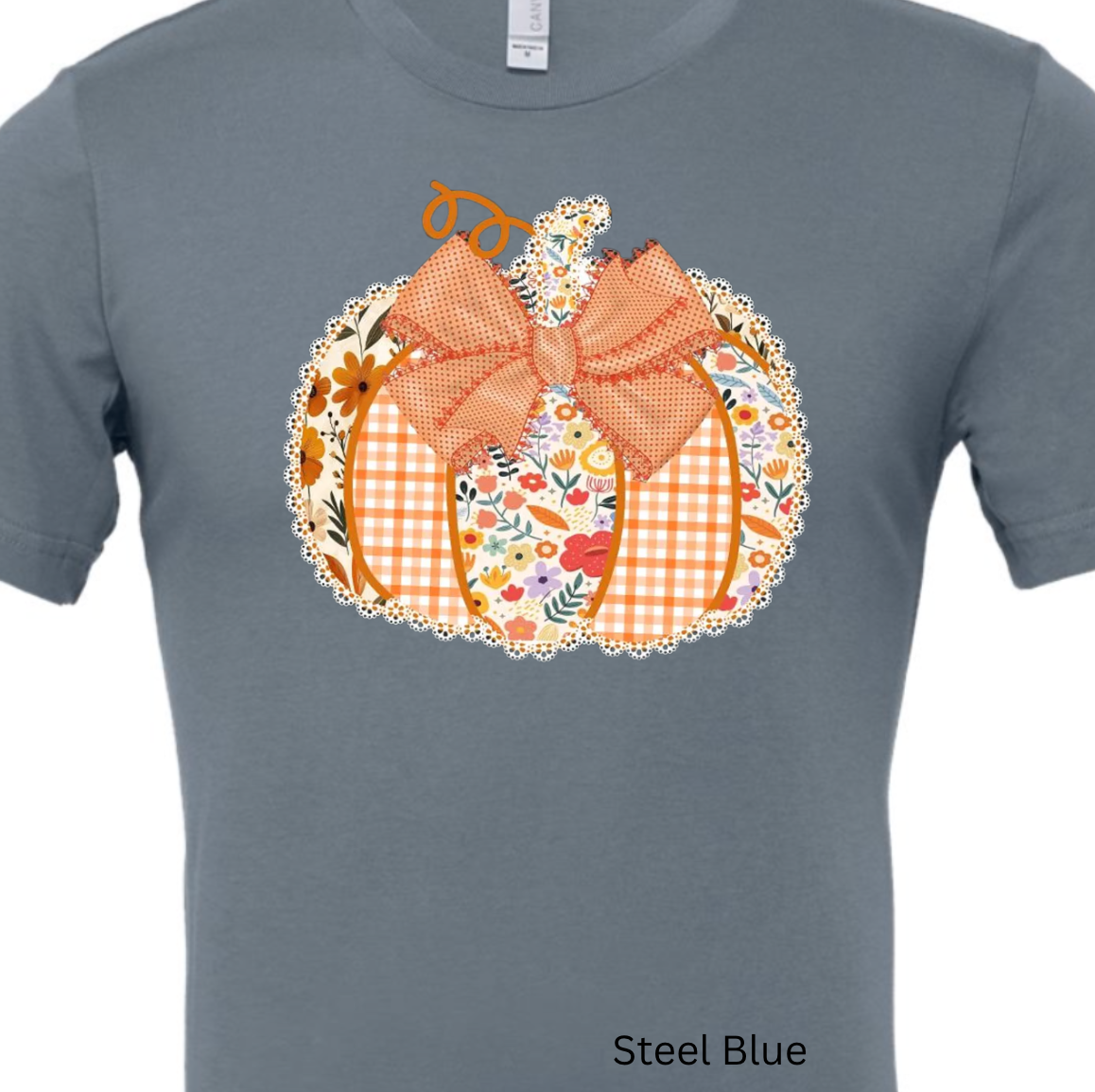 Kiki's Boutique - Wholesale T-shirt met print - Dames - Ditsy Bloemen Pompoen T-shirt3