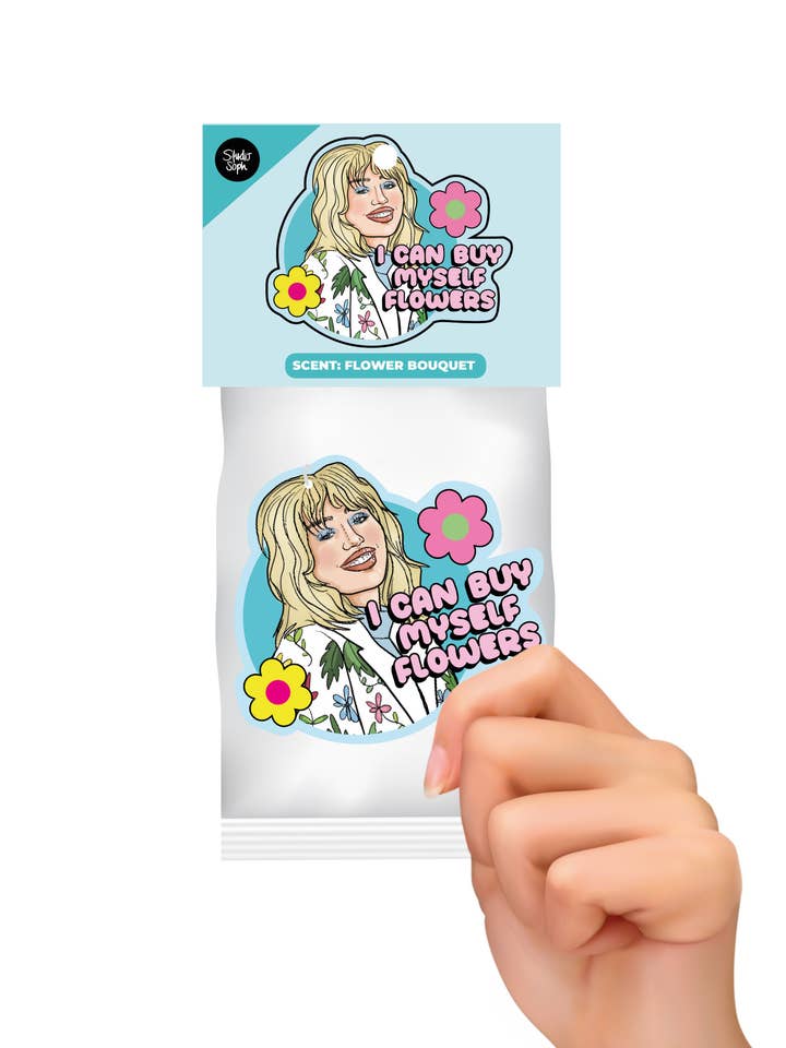 I Can Buy Myself Flowers Miley Air Freshener for wholesale by Studio Soph (We Pay Your Import Fees - We Ship DDP)
