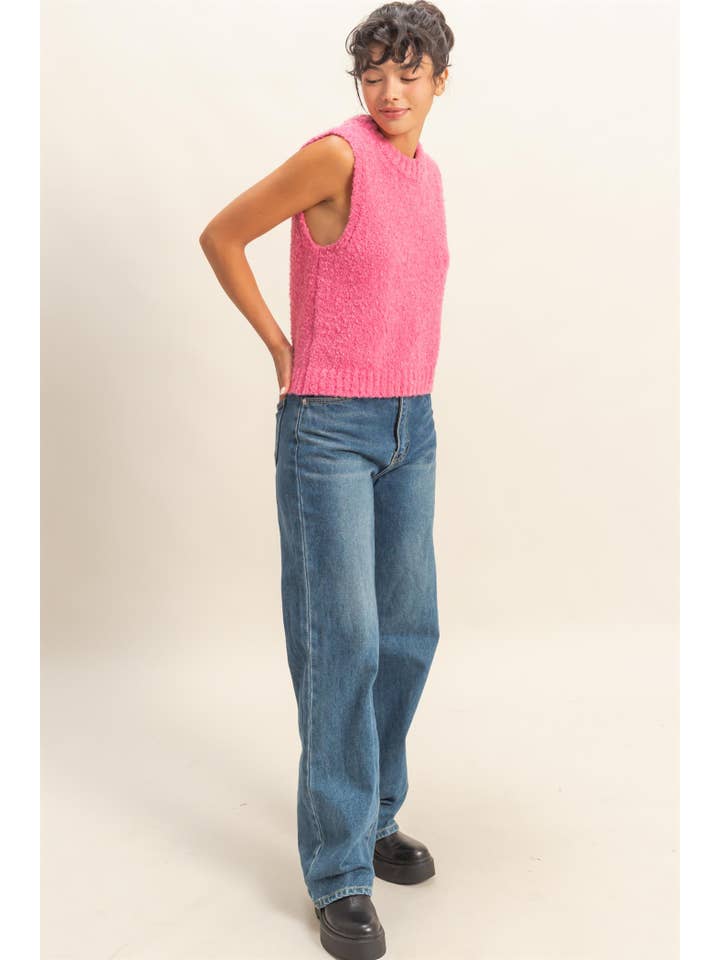 HYFVE - Wholesale Sweater Vest - Women's - Crew Neck Sleeveless Sweater14