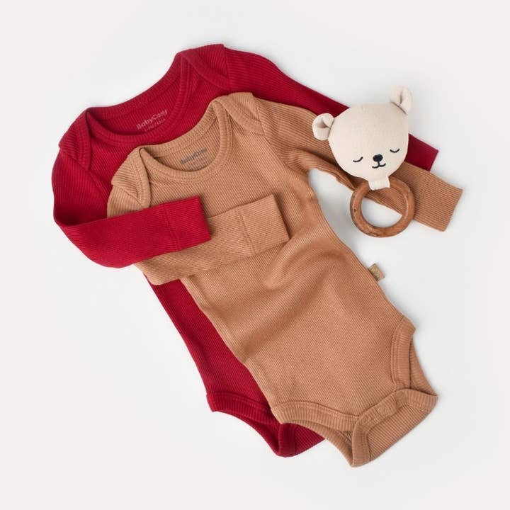 MODAL Rompertjes met lange mouwen, 50% modal, 50% biologisch katoen voor wholesale door BabyCosy Organic