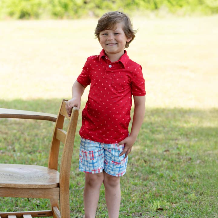 Sugar Bee Clothing - Wholesale Shorts - Kids - Kent Golf Shorts - Cape Cod Madras3
