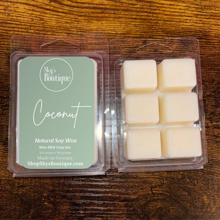 La cire de soja à la noix de coco fait fondre le parfum pour la vente par sky’s boutique