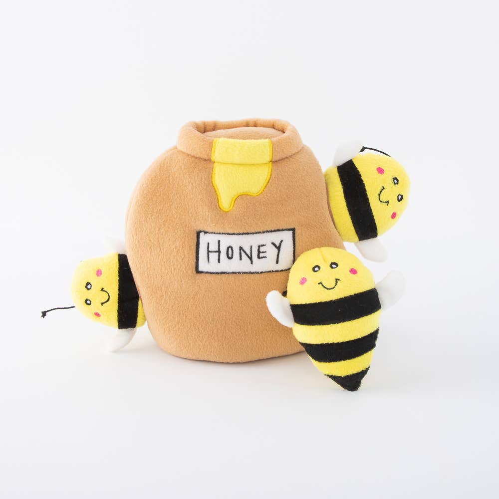 ZippyPaws – wholesale Pet plush toy – Dog – Zippy Burrow - Honey Pot - Dog Toy