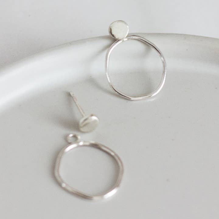 Fawn And Rose - Wholesale Stud/Post Earrings - Sterling Silver Zero Waste Ear Jackets