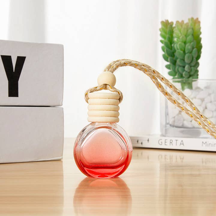 Candles Meta - Wholesale Car Freshener - Unisex - 10ml Colored Round Car Air Freshener Hanging Empty Bottle