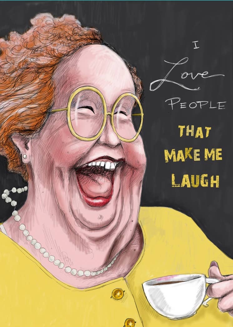 Mark Ludy Art Books & Games - Venta al por mayor Tarjetas de felicitación - Amo a las personas que me hacen reír | Tarjeta de felicitación1