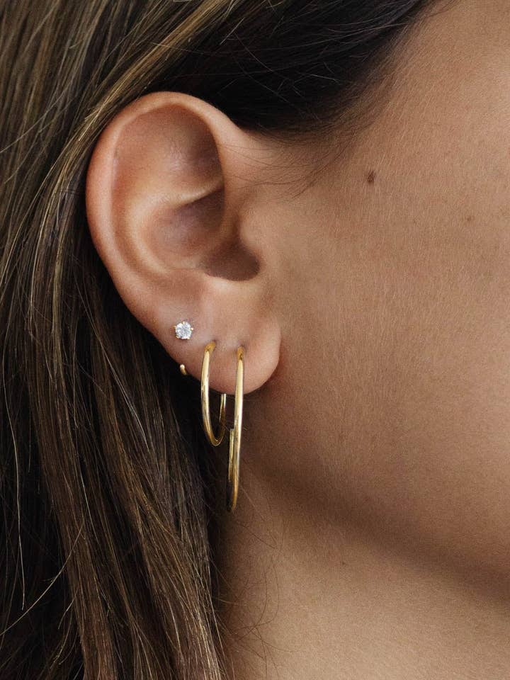 18K Vermeil Hoops for wholesale by REDCHERRYBLVD