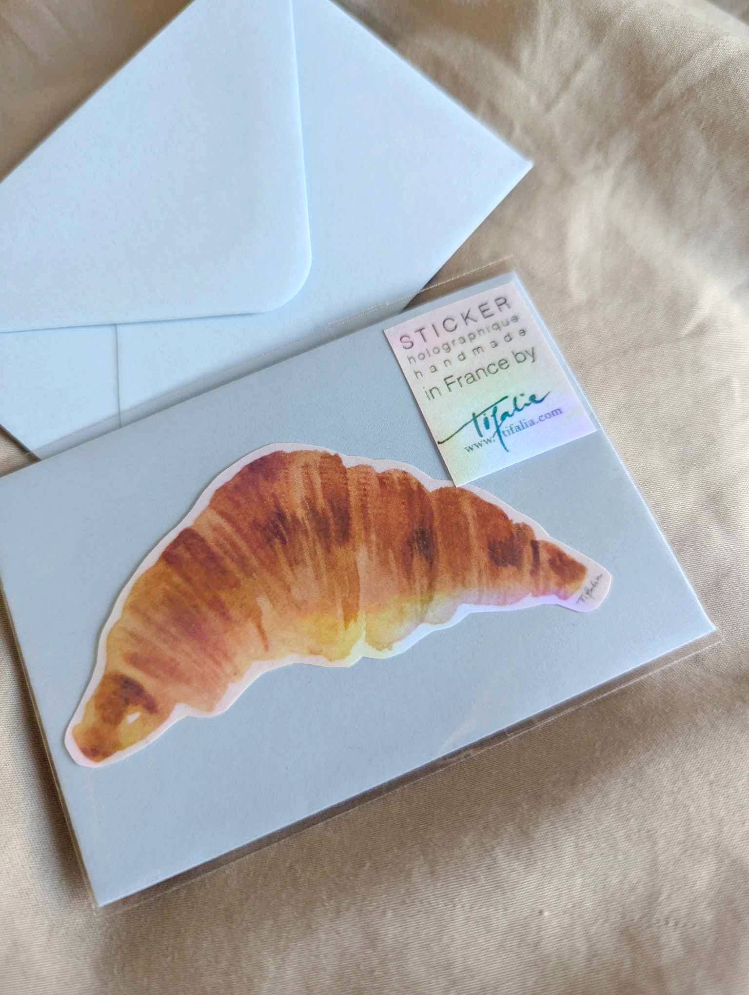 Tifalia - Vente Autocollant - Sticker holographique "Croissant1