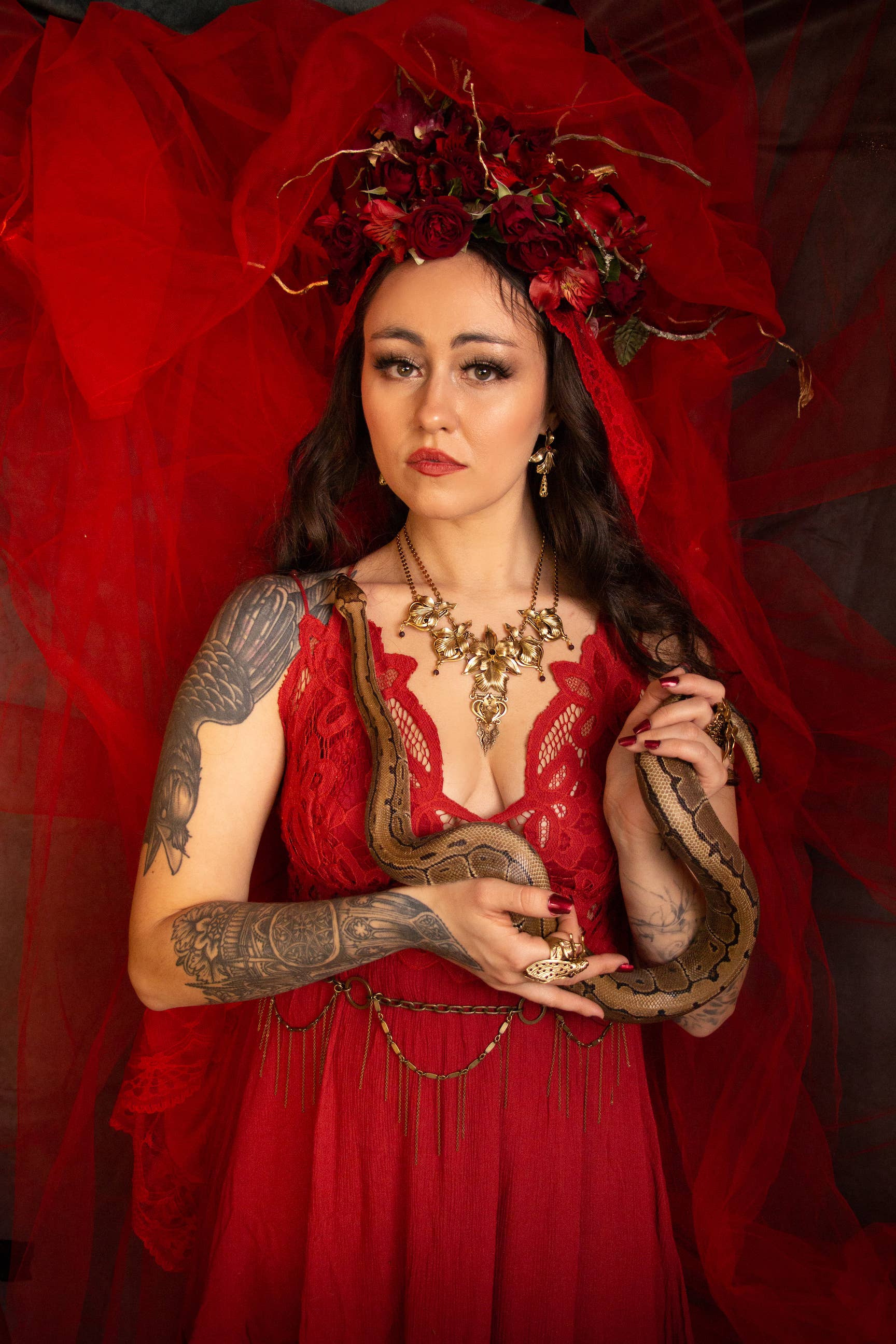 Trollbinde – Engroshandel Halskæde med store vedhæng – Tandede Iris Hagesmæk1