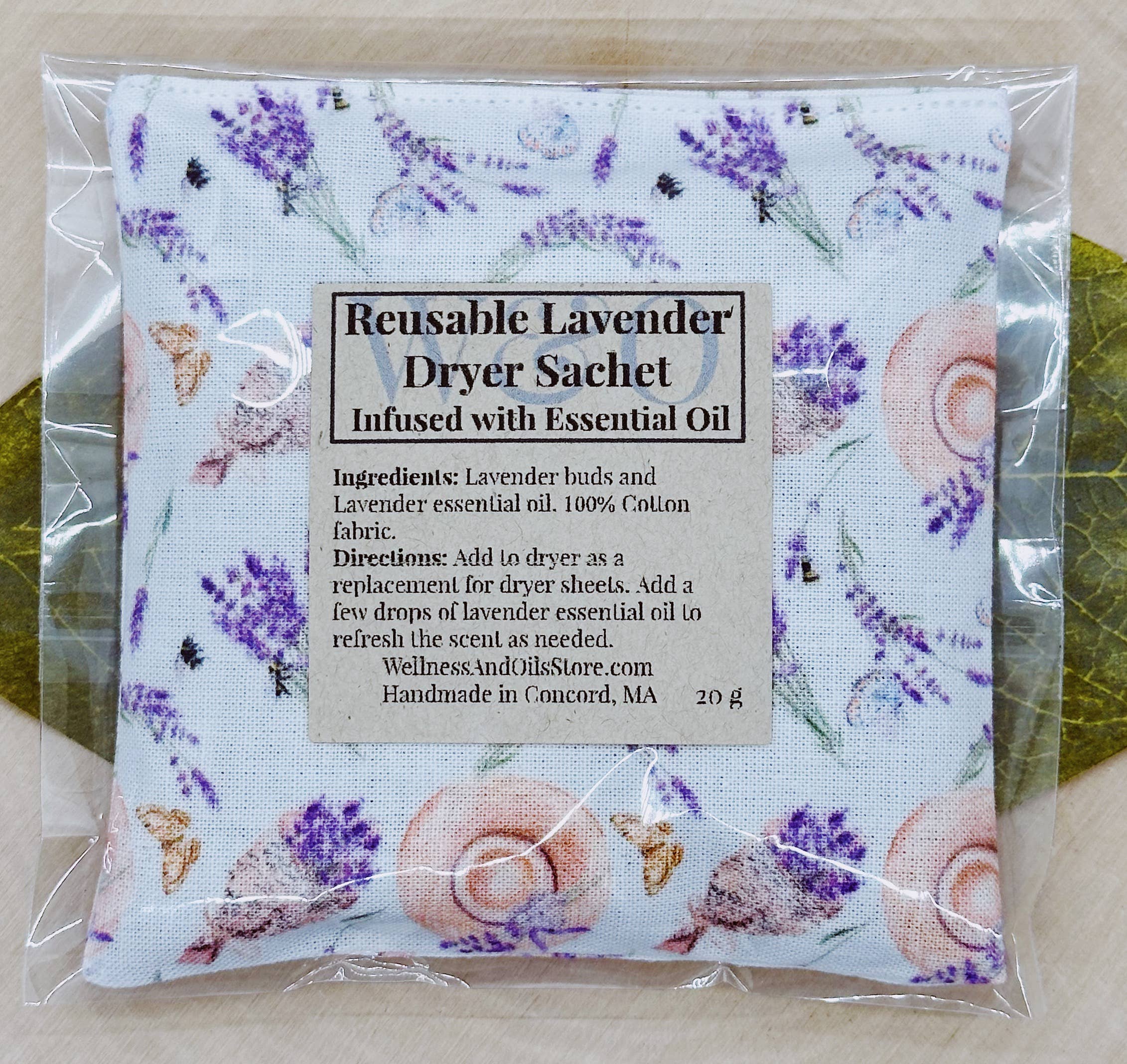 Wellness & Oils – wholesale Dospåse – Lavender Dryer Sachet - Återanvändbara lavendelpåshattar1
