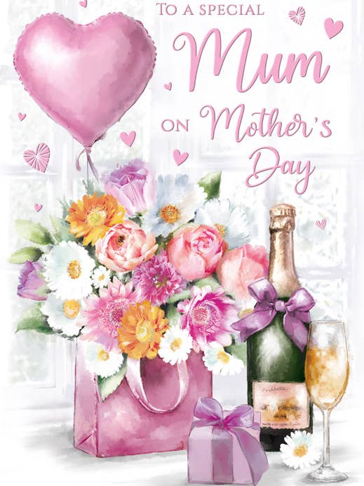 Mother's Day Card, Mum, Tea scene for wholesale by Piccadilly Greetings