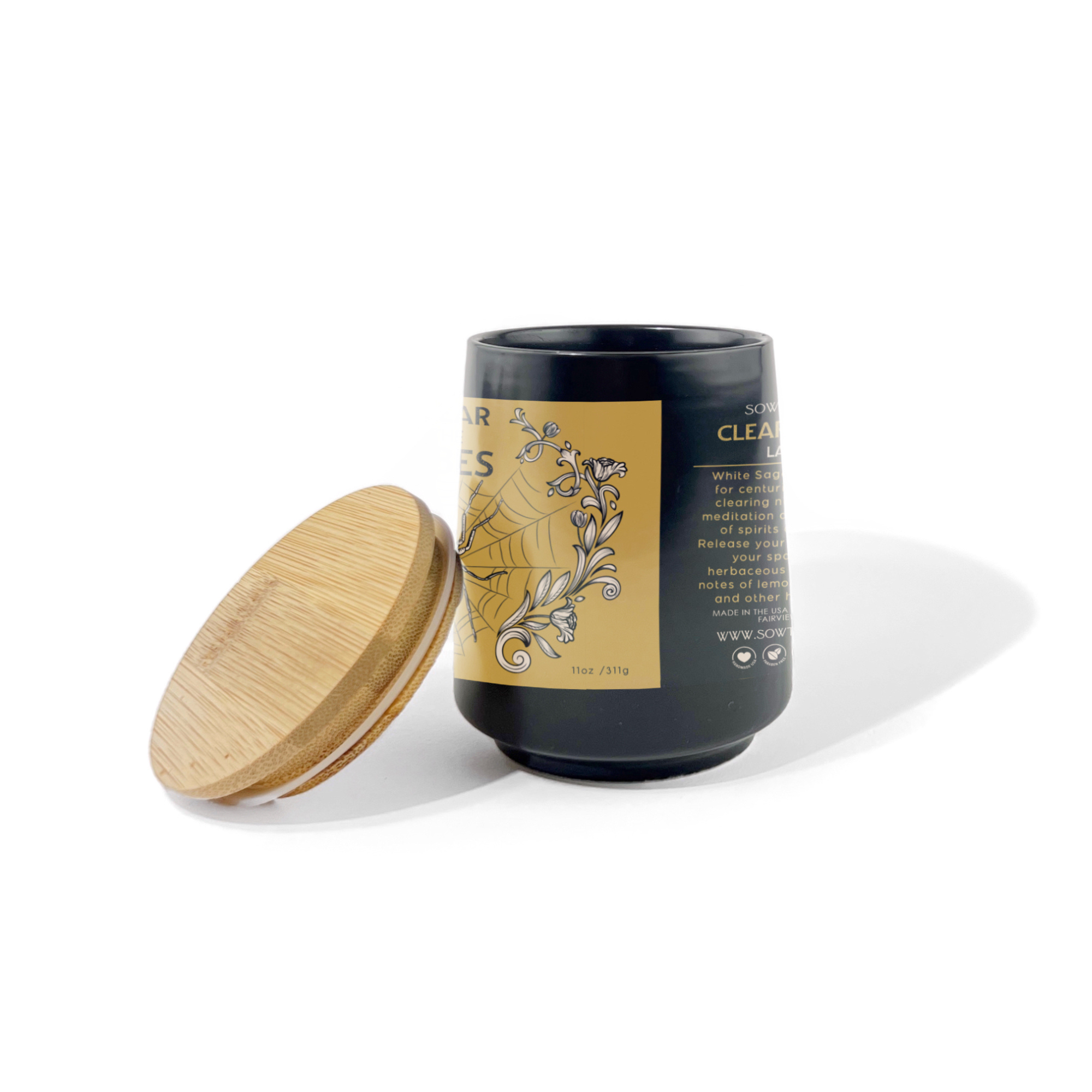 Sow the Magic - Vendita all'ingrosso Candela in vasetto - Candela Clear the Vibes per Purificare l'Energia del Giardino alla Lavanda4