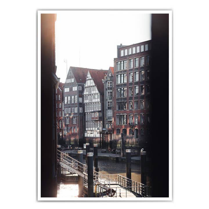 Speicherstadt Häuser - Hamburg Wandbild - Home Dekoration für den Großhandel von 4one Pictures