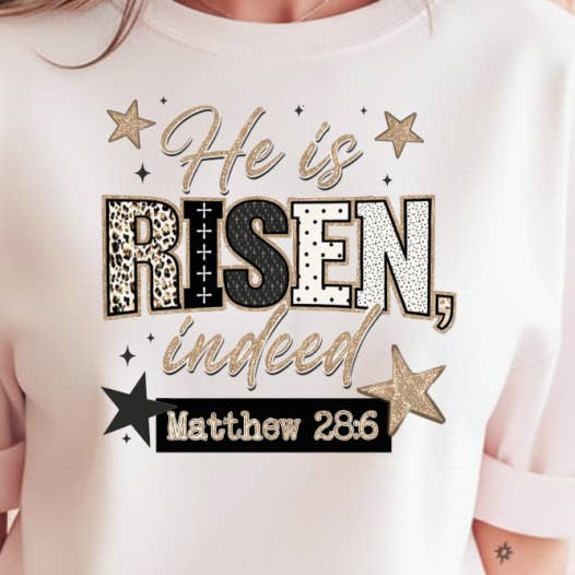 T-Shirt Sweatshirt – He Is Risen Indeed Easter Christian for wholesale by STRONG N FREE CDN