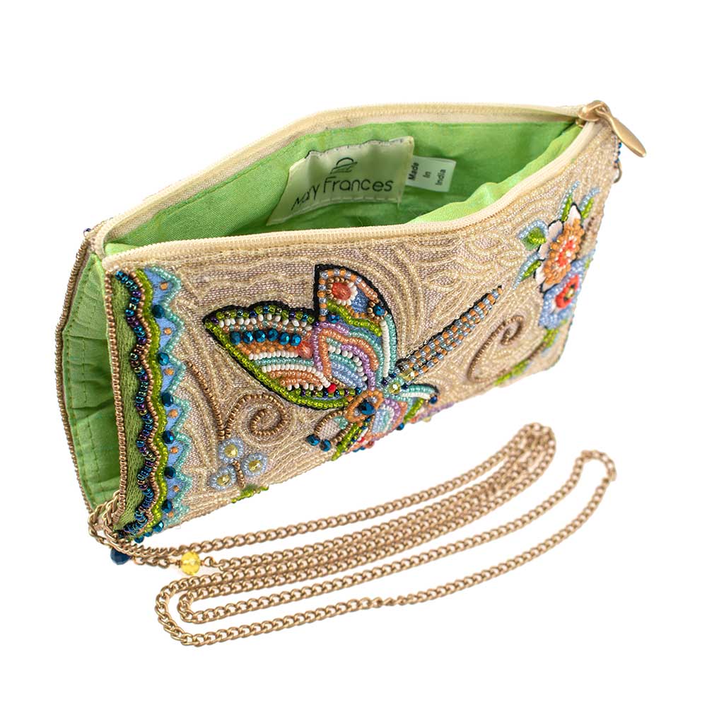 Mary Frances Accessories - Wholesale Crossbody Bag - Women's - Soaring Spirit Beaded Dragonfly and Floral Crossbody Bag4