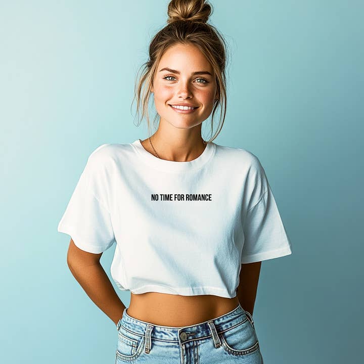 Não há tempo para Romance Crop Top por atacado de BingBang