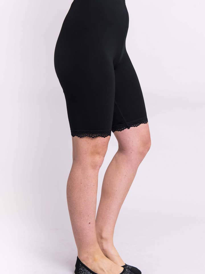 Pantaloncini Rubia, Nero, Bambù per la vendita all'ingrosso da parte di Blue Sky Clothing Co LLC