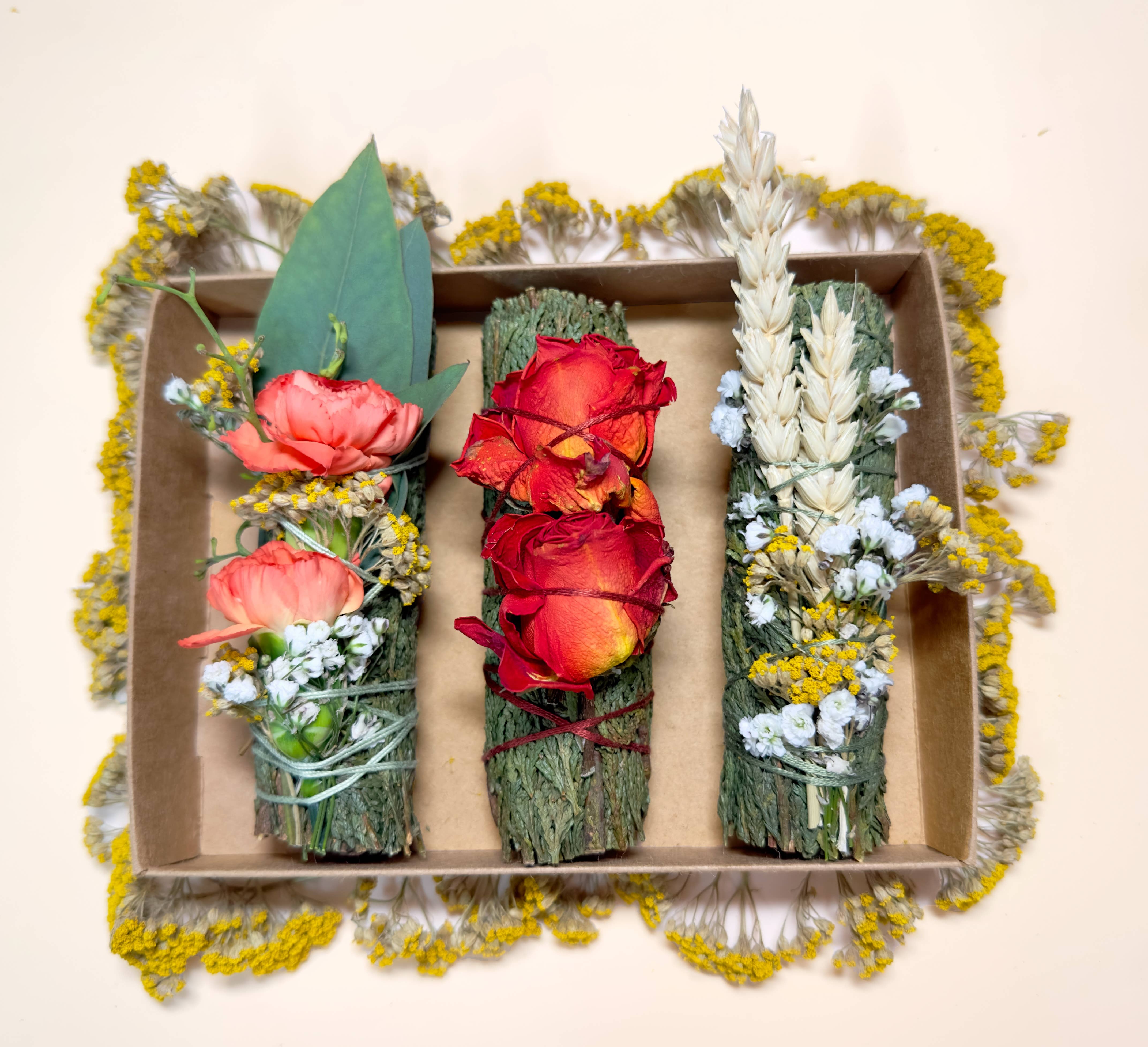 The 12th Moon - Wholesale Sage bundle - Floral Cedar Bundle - Smoke Cleansing - Fall Bundle -Smudge2