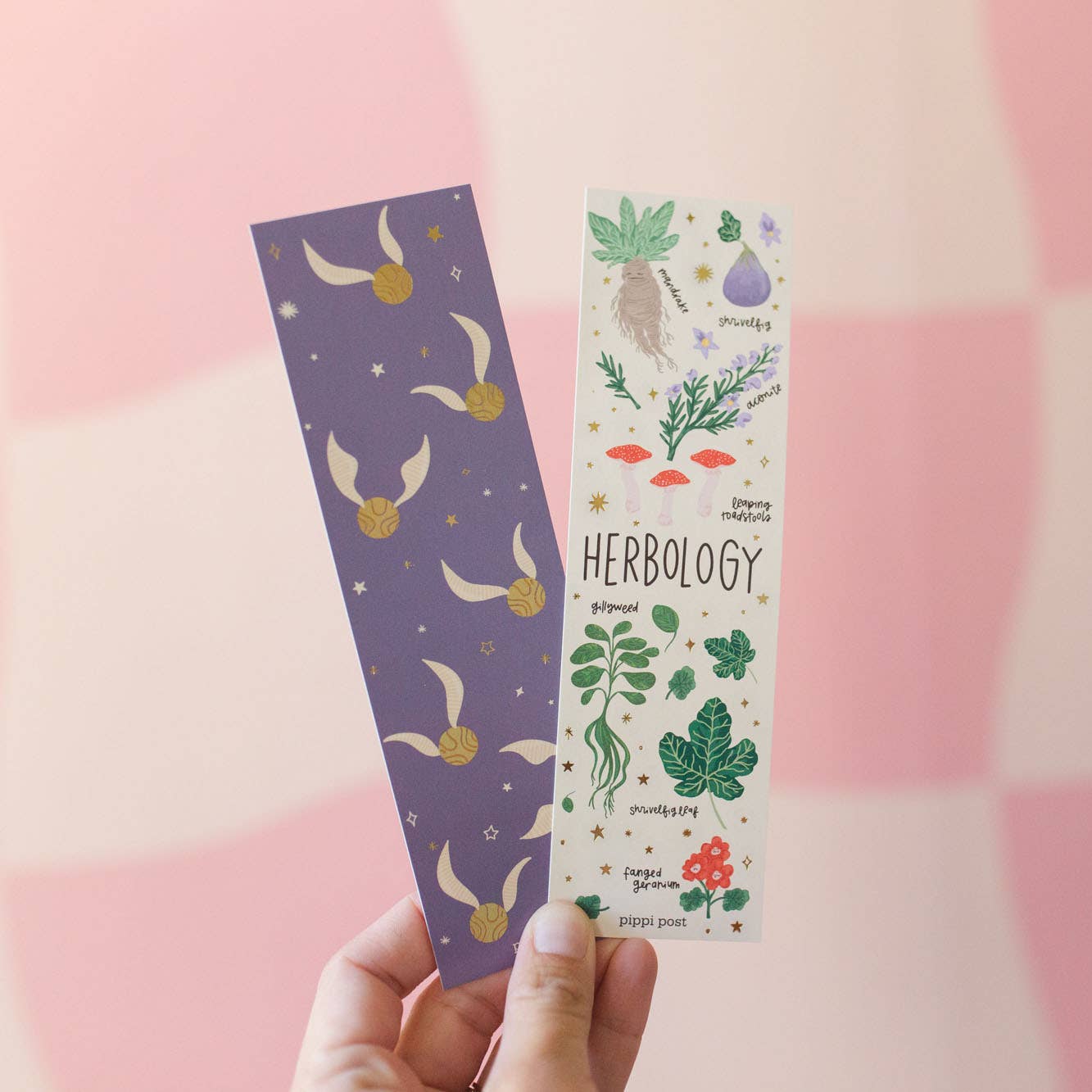 Pippi Post – Engroshandel Bogmærke – Herbology Magical Plants bogmærkesæt1