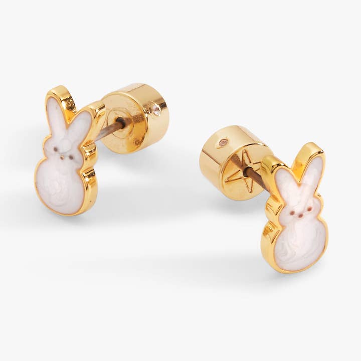 PEEPS® White Pearlized Bunny Studs for wholesale by Alex and Ani