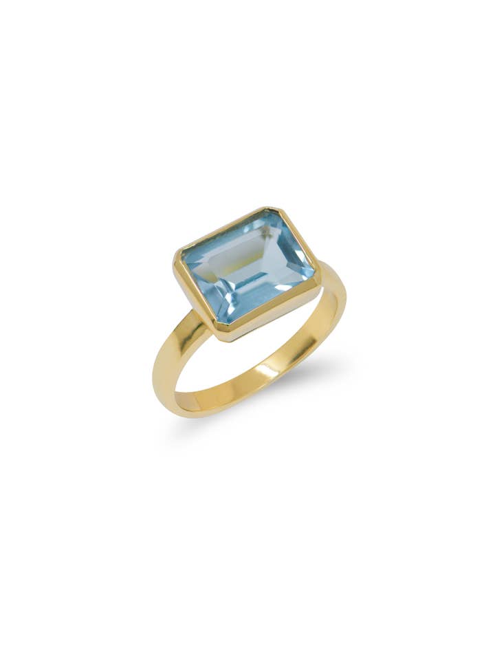 Cléo Daniela Bezel Ring voor wholesale door ANZIE