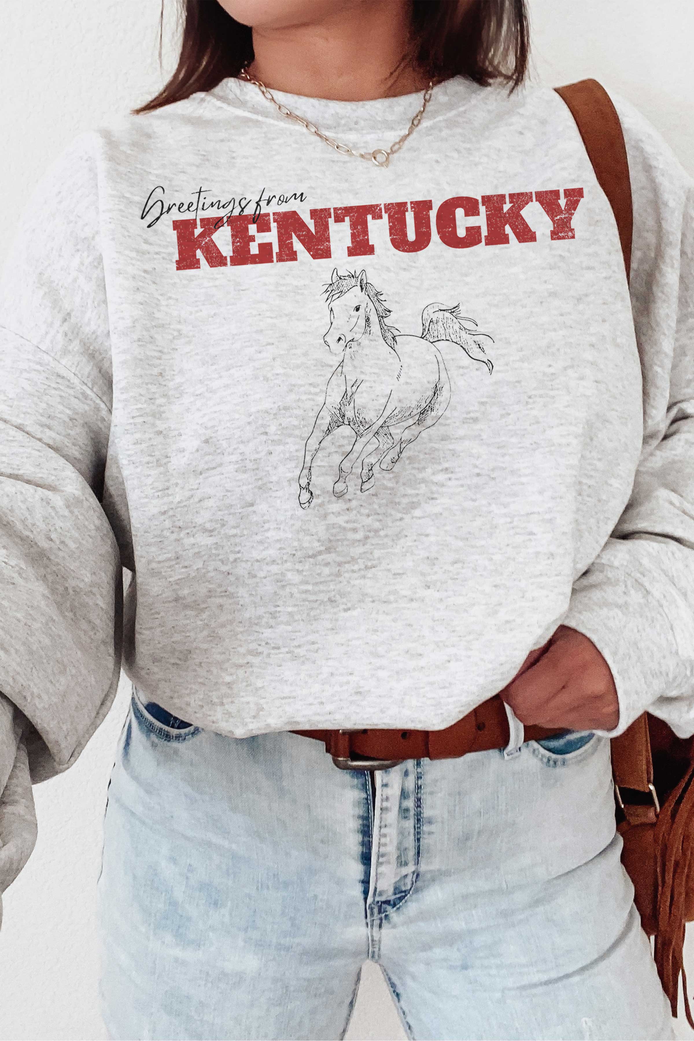 GOOD DAY STREET - Wholesale Graphic Sweatshirt - Women's - [G1193X-SS] -GREETINGS FROM KENTUCKY GRAPHIC SWEATSHIRT2