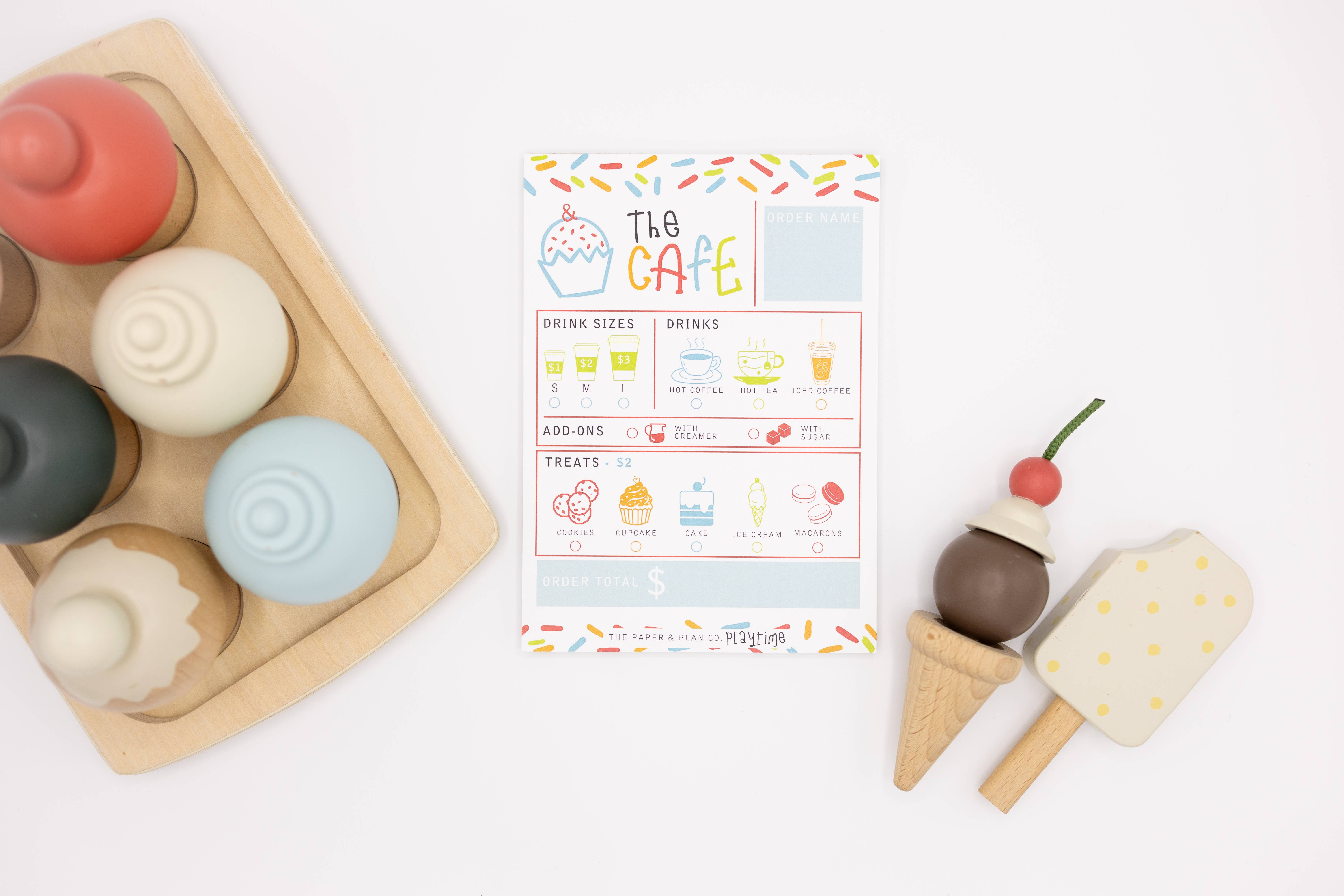 The Paper and Plan Co. – wholesale Colouring and activity book – kids and baby – Cafe Playtime Pad®1