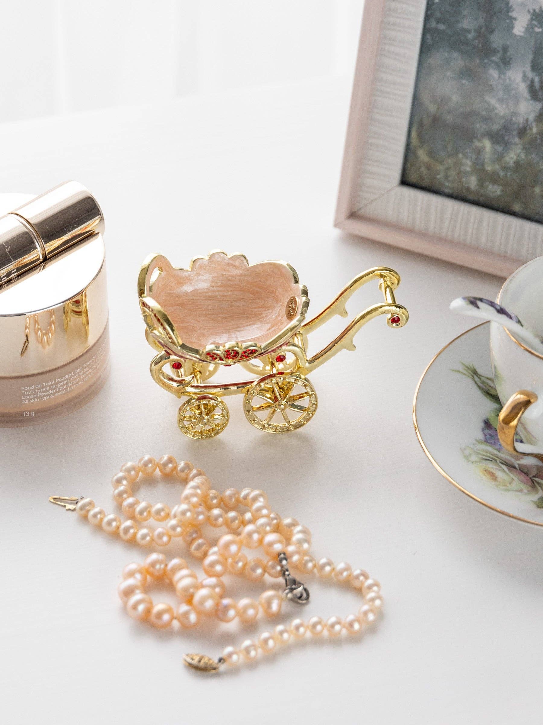 Keren Kopal - Wholesale Jewelry Box/Organizer - Red vintage Baby Carriage Trinket Box stroller5