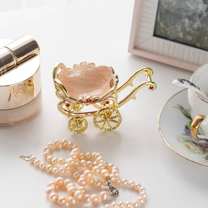 Keren Kopal - Wholesale Sieradendoos/organizer - Red vintage kinderwagen Trinket Box kinderwagen4