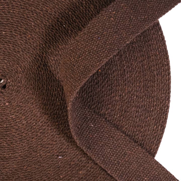 1" x 10 Yard Brown Heavy Cotton Webbing for Sewing Handle for wholesale by Dream Trimming Goods LLC