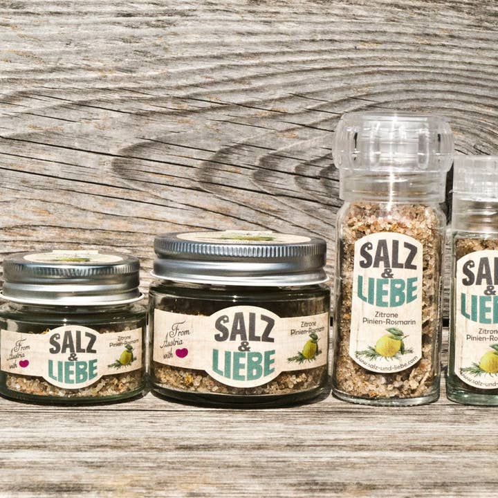 Salz & Liebe - Wholesale Salt - BIO lemon pine rosemary salt 25g1