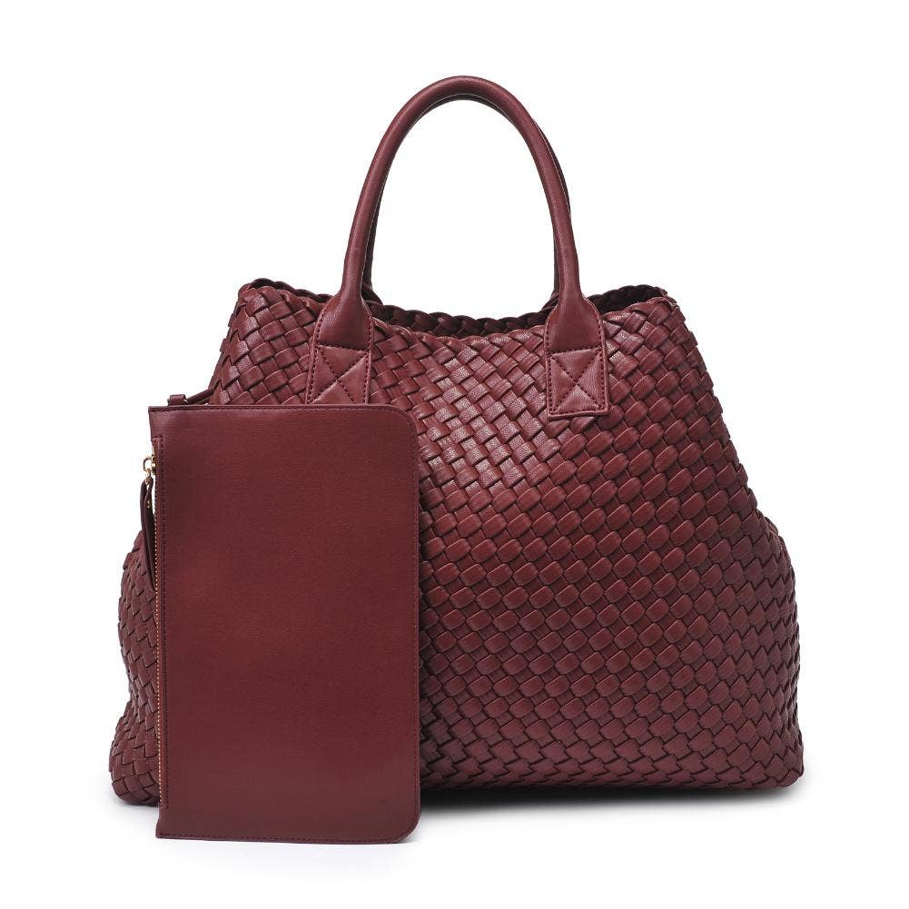 Urban Expressions - Wholesale Tote Bag - Women's - Ithaca Woven Vegan Leather Tote45