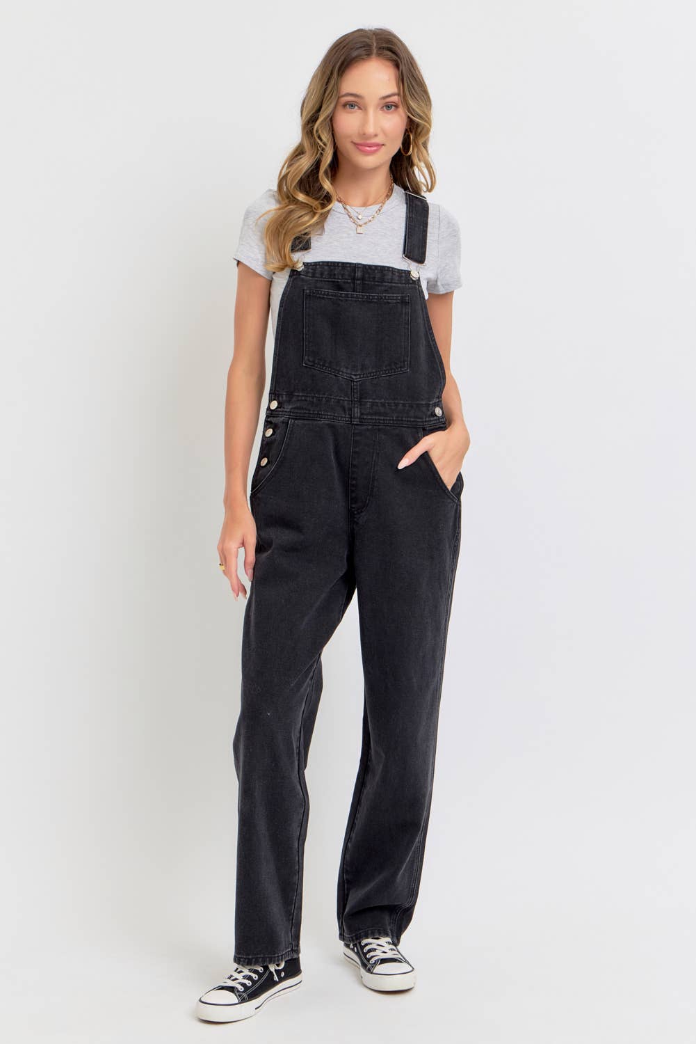 Sweet Lovely by Jen - Vente Salopette – femme - Salopette en denim intemporelle et essentielle5