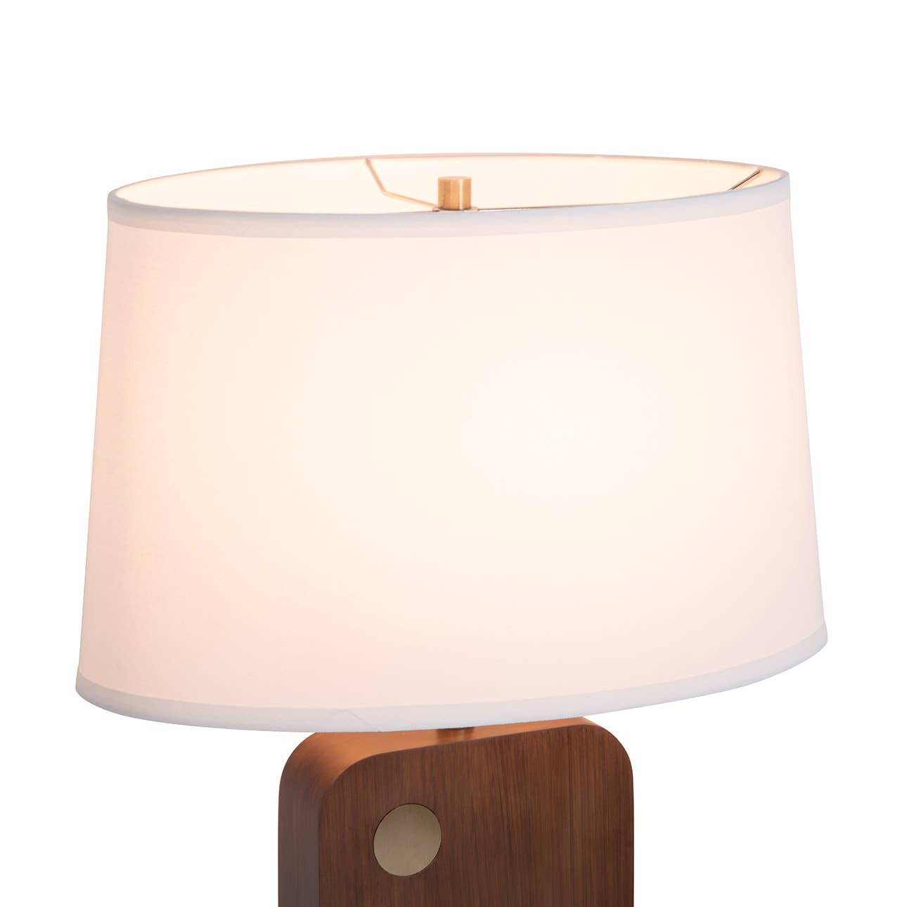 Table Lamp Walnut 30" Laurel Wood Finish for wholesale on Faire4