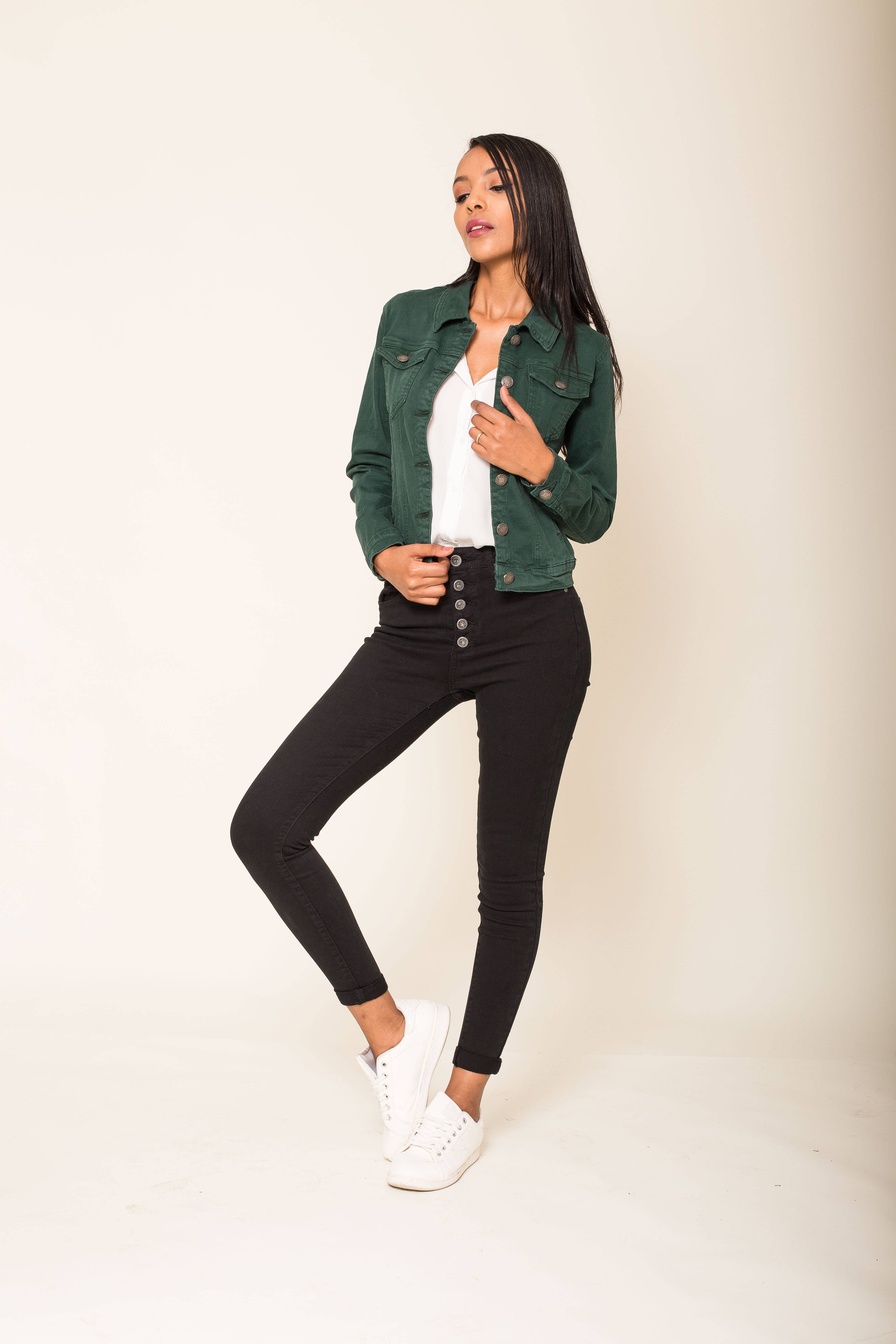 Nina Carter - Wholesale Jas - Dames - Stretch nauwsluitend jack kleur J212A69