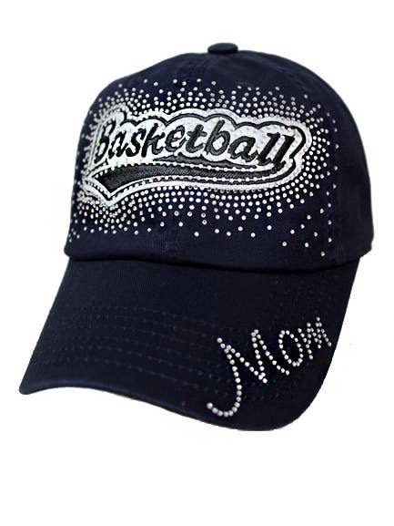 Casquette de baseball Basketball Mom en strass pour la vente par Cap Zone