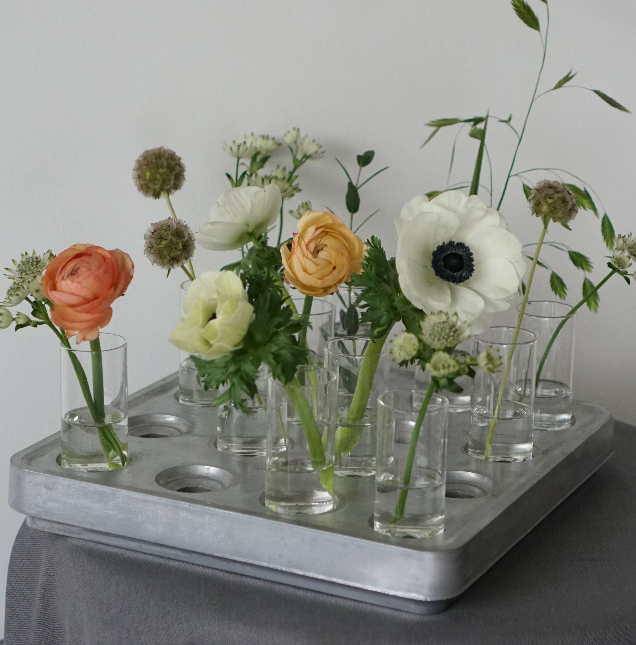 Born in Sweden AB - Wholesale Candle Holder - Large candleholder in recycled aluminum, spacing 16 candles3