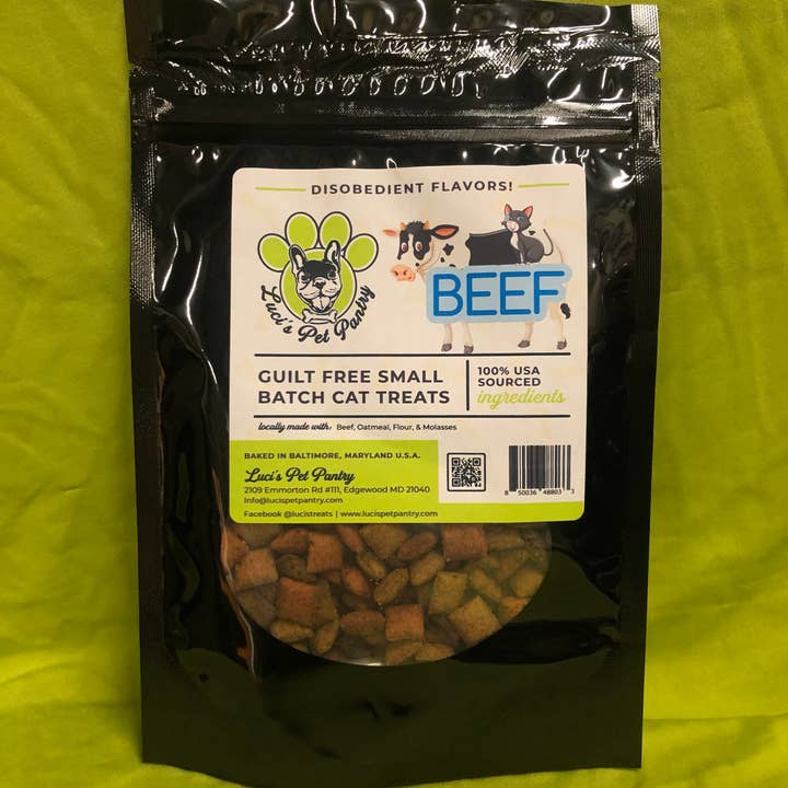 Luci's Pet Pantry - Wholesale Pet Treats - Cat - All Natural Cat & Kitten Treats Bag/Pouch - 5 Flavors