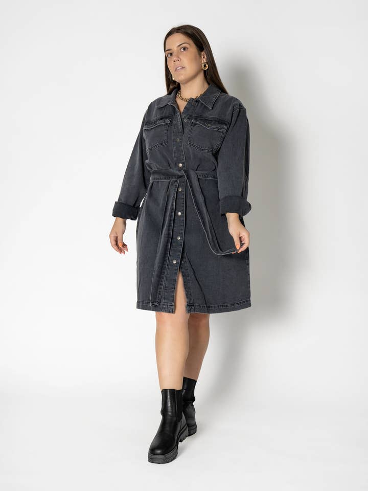 Above Knee Denim Dress for wholesale by NU-IN