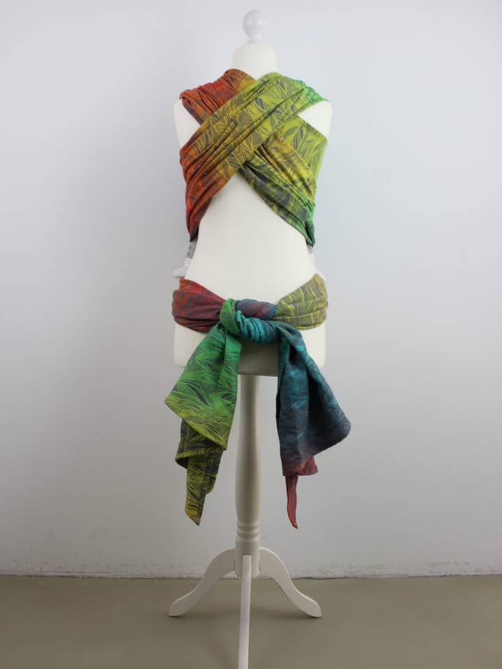 ADViKiDS by ADViTEX GMBH - Vente Lange – bébé - Kaami Baby Sling Taille 6 - Plume arc-en-ciel dansante2