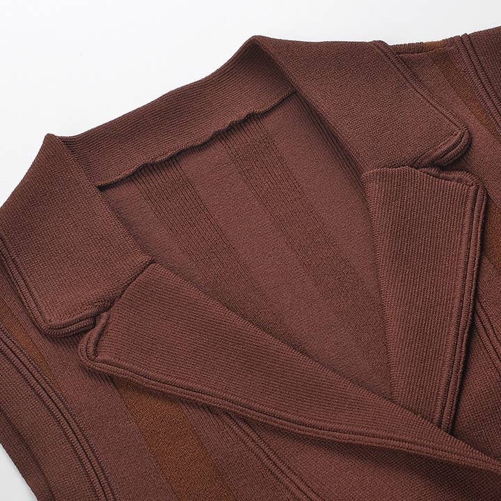 Color as pictures SET227 Tailored Knit Vest & Pleated Skirt Set – Fall Edit for wholesale on Faire5