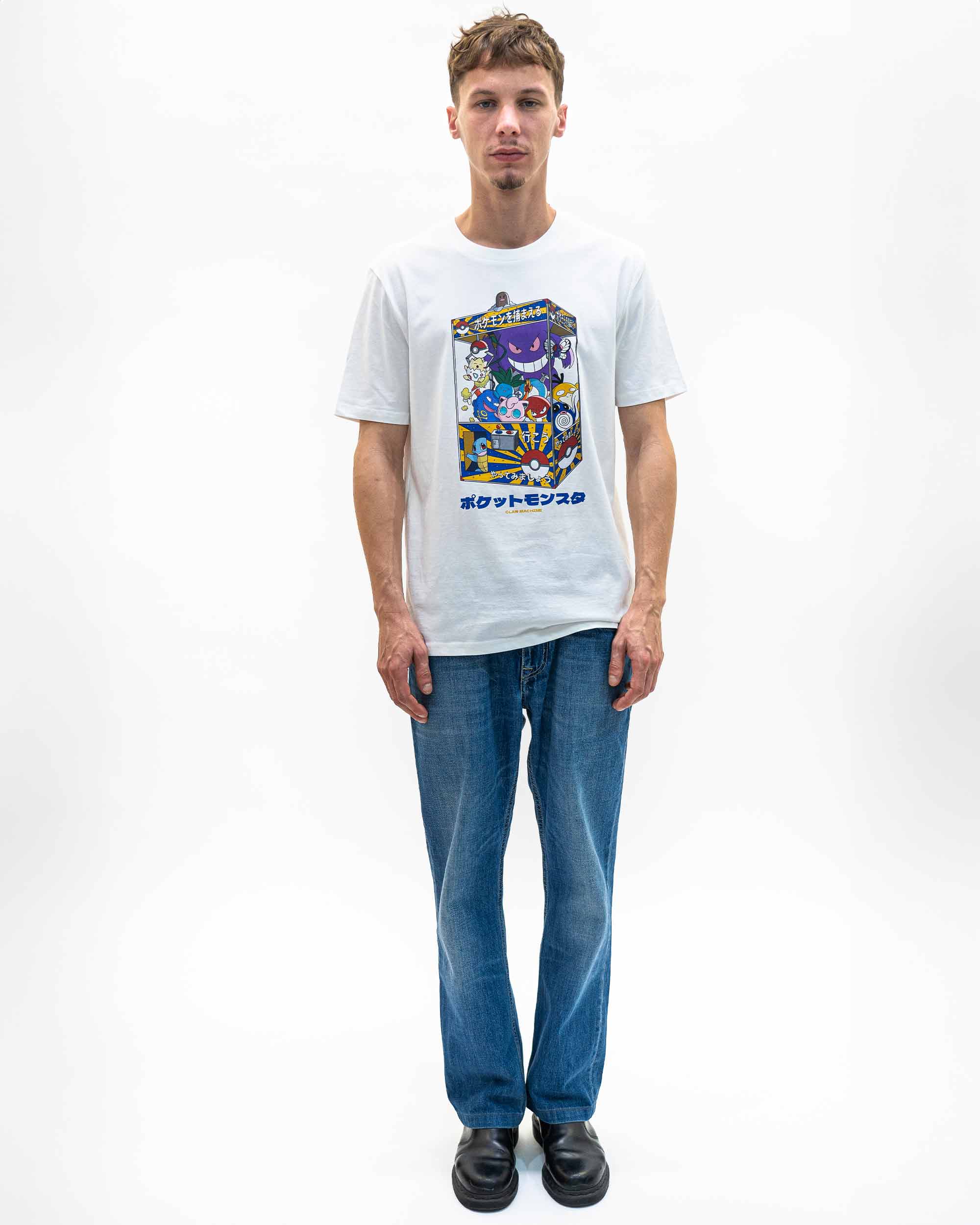 Off white Pokemon Clip-on Machine T-shirt - Pokemon T-shirt for wholesale on Faire1