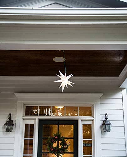 Elf Logic - Vendita all'ingrosso Puntali per albero di Natale - Topper per albero a stella morava da 30,5 cm, modello 2020, nessun montaggio richiesto. Bellissimo topper per albero di Natale con stelle di Natale illuminate in 3D (pieghevole da 30,5 cm, LED)4