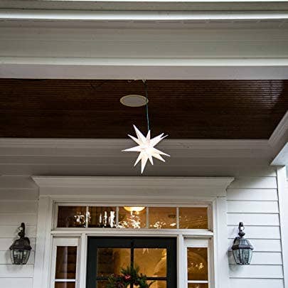 Elf Logic - Vendita all'ingrosso Puntali per albero di Natale - Topper per albero a stella morava da 30,5 cm, modello 2020, nessun montaggio richiesto. Bellissimo topper per albero di Natale con stelle di Natale illuminate in 3D (pieghevole da 30,5 cm, LED)4